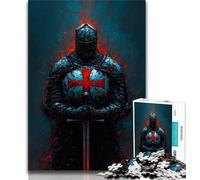 Jigsaw Puzzles for Teenagers Medieval Knight Paintings Puzzles for Teenagers,is Ideal As Gifts for The Whole Family Suitable for And 14 (size 75x50cm)