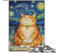 Jigsaw Puzzles for Teenagers Meditating Cat, Analysis And Logic with Fully Interlocking Randomly Shaped Pieces for And Age 14 Years Up (Size 26x38cm)