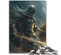Jigsaw Puzzles for Teenagers Mighty Medieval Knight 1000 Piece Jigsaw,Stress Reliever Staycation Kill Time Parent-child Interaction (26x38cm)