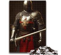 Jigsaw Puzzles for Teenagers Mighty Medieval Knight Teenager Jigsaw,Decompressing Intellectual Educational Toy Perfect Decoration (50x75cm)