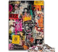 Jigsaw Puzzles for Teenagers Modern Art by Basquiat for And from 14 Years And over Hands-on Game Christmas Game Gifts 26x38cm