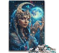 Jigsaw Puzzles for Teenagers Moon Goddess Challenging Game Gifts for Is Ideal As A Gift for The Whole Family 26x38cm