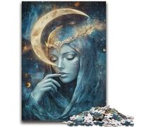 Jigsaw Puzzles for Teenagers Moon Goddess Challenging Game Gifts for Is Ideal As A Gift for The Whole Family 50x75cm