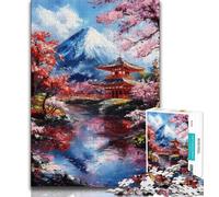 Jigsaw Puzzles for Teenagers Mount Fuji, Japan,Brain Intelligence Challenge Addictive Toys Birthday Present,Gifts,Wall Art (75x50cm)