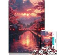 Jigsaw Puzzles for Teenagers Mount Fuji, Japan Puzzles for Teenagers,Educational Games Home Decoration Suitable for Desktop Decoration (size 38x26cm)