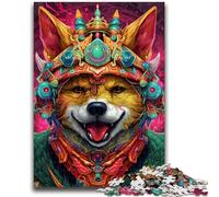 Jigsaw Puzzles for Teenagers Mutant Corgi 1000 Piece Jigsaw,Stress Reliever Staycation Kill Time Parent-child Interaction (26x38cm)