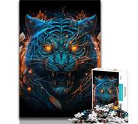 Jigsaw Puzzles for Teenagers Mutant Tiger Monster Teenager Puzzles,Educational Games Home Decoration Birthday Present, Gifts, Wall Art (size 75x50cm)