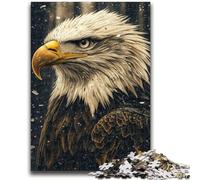 Jigsaw Puzzles for Teenagers Mysterious Eagle 1000 Piece Jigsaw,Family Entertainment Toys with Matching Poster And Trivia Sheet (38x26cm)