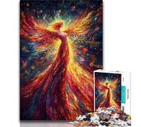 Jigsaw Puzzles for Teenagers Mysterious Phoenix Girl, Family Entertainment Toys,Educational Game for Birthday, Chrismas for Ages 14+ 38x26cm