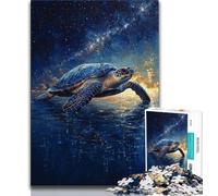 Jigsaw Puzzles for Teenagers Mysterious Turtle Teenager Jigsaw,is Ideal As Gifts for The Whole Family Suitable for And 14 (size 75x50cm)