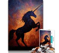 Jigsaw Puzzles for Teenagers Mysterious Unicorn,Brain Intelligence Challenge Addictive Toys Birthday Present,Gifts,Wall Art (38x26cm)