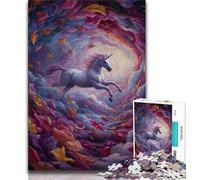 Jigsaw Puzzles for Teenagers Mysterious Unicorn Teenager Puzzles,Educational Games Home Decoration Birthday Present, Gifts, Wall Art (size 38x26cm)