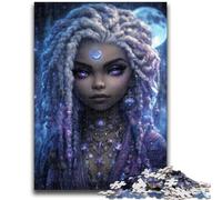 Jigsaw Puzzles for Teenagers Mystical Spirit Girl Teenager Puzzles,for Educational Game Challenge Toy Deal As Gifts for The Whole Family (38x26cm)