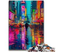 Jigsaw Puzzles for Teenagers Neon Colour City Teenager Puzzles,Game Toys Every Piece Is Unique - Challenging Family Fun Game (50x75cm)