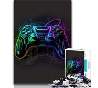 Jigsaw Puzzles for Teenagers Neon Game Teenager Puzzles,Educational Games Home Decoration Birthday Present, Gifts, Wall Art (size 38x26cm)