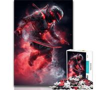 Jigsaw Puzzles for Teenagers Neon Warriors Puzzles for Teenagers,is Ideal As Gifts for The Whole Family Suitable for And 14 (size 38x26cm)