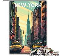 Jigsaw Puzzles for Teenagers New York City, Stress Reliever Difficult Challenge Secret Santa Gifts for Age 14 Years Up 26x38cm