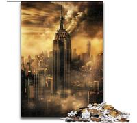 Jigsaw Puzzles for Teenagers New York Cityscape, Suitable for People Aged 14 And Above Educational Games Secret Santa Gifts (Size 26x38cm)