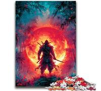 Jigsaw Puzzles for Teenagers Ninja Under The Blood Moon Challenging Game And Family Play Wall Decoration Unique Birthday And Xmas Gifts 50x75cm
