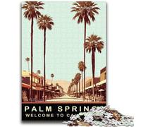 Jigsaw Puzzles for Teenagers Palm Springs 1000 Piece Puzzle,Educational Games Wall Decoration Unique Birthday And Xmas Gifts (50x75cm)