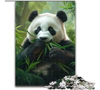 Jigsaw Puzzles for Teenagers Panda Eating Bamboo, Educational Games Home Decoration Is Ideal As A Gift for The Whole Family (Size 50x75cm)
