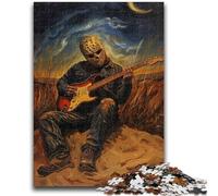Jigsaw Puzzles for Teenagers Playing Guitar Under The Stars Brain Intelligence Challenge Addictive Toys Birthday Present, Gifts, Wall Art 38x26cm