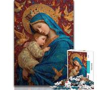Jigsaw Puzzles for Teenagers Portrait of Mary The Mother 1000 Pieces for Adults,Educational Stress Relief Toy Gifts for Friends And Family (size 38x26cm)