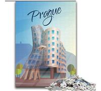 Jigsaw Puzzles for Teenagers Prague, Challenging Difficult with Fully Interlocking Randomly Shaped Pieces 75x100cm
