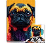 Jigsaw Puzzles for Teenagers Pug Teenager Puzzles,Educational Games Home Decoration Birthday Present, Gifts, Wall Art (size 38x26cm)