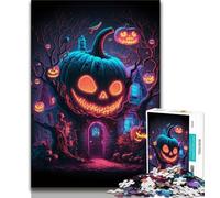 Jigsaw Puzzles for Teenagers Pumpkin House Teenager Jigsaw,Decompressing Intellectual Educational Toy Perfect Decoration 38x26cm