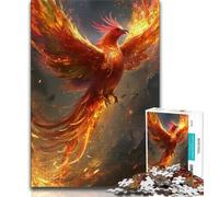 Jigsaw Puzzles for Teenagers Red Bird with Colorful Teenager Puzzles,Educational Games Home Decoration Birthday Present, Gifts, Wall Art (size 75x50cm)