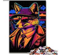 Jigsaw Puzzles for Teenagers Red Fox Doctor Gangster, Toys Educational Games Stress Relieving Enhance Love between Couples (Size 50x75cm)