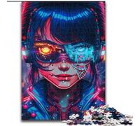 Jigsaw Puzzles for Teenagers Robot Girl, Help The Brain Exercise Addictive Toys to Cultivate Patience Enhance Memory (Size 26x38cm)