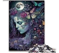 Jigsaw Puzzles for Teenagers Rose Beautiful Girl, Family Game Stress Reliever Difficult Challenge Enhance Love between Couples (Size 50x75cm)