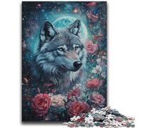 Jigsaw Puzzles for Teenagers Rose Wolf for And from 14 Years And over Hands-on Game Christmas Game Gifts 50x75cm