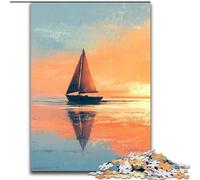 Jigsaw Puzzles for Teenagers Sailing Sailboat, for And from 14 Years And over Educational Learning Toys Family Games Birthday Present (size 26x38cm)