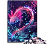 Jigsaw Puzzles for Teenagers Salamander Color 1000 Piece Jigsaw,Stress Reliever Staycation Kill Time Parent-child Interaction (26x38cm)