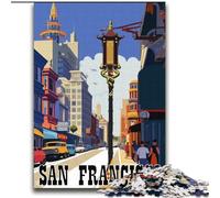 Jigsaw Puzzles for Teenagers San Francisco Streets for Age 14 Years And over Decompressing Intellectual Educational Toy Great Gift (38x52cm) 1000pcs