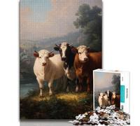Jigsaw Puzzles for Teenagers Sheep Teenager Jigsaw,Family Activity Fun at Home Activities, Birthday Present,Travel Gifts (size 75x50cm)