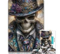 Jigsaw Puzzles for Teenagers Skeleton,Help The Brain Exercise Addictive Toys to Cultivate Patience Perfect Decoration (75x50cm)