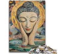 Jigsaw Puzzles for Teenagers Sleeping Buddha Art Learning Educational Toys Fun at Home Activities, Birthday Present,Travel Gifts 26x38cm