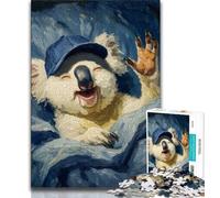 Jigsaw Puzzles for Teenagers Sleeping Koala Teenager Jigsaw,is Ideal As Gifts for The Whole Family Suitable for And 14 (size 75x50cm)