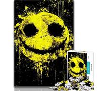 Jigsaw Puzzles for Teenagers Smiling Emoticon Teenager Jigsaw,Decompressing Intellectual Educational Toy Perfect Decoration 75x50cm