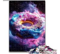 Jigsaw Puzzles for Teenagers Smoke Donut, Suitable for Ages 14 And Up Home Decor Deal As Gifts for The Whole Family (Size 50x75cm)
