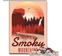 Jigsaw Puzzles for Teenagers Smokey Mountains for And from 14 Years And over Play Toys Because It Is Ideal As A Gift for The Whole Family (26x38cm) 1000pcs