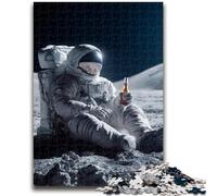 Jigsaw Puzzles for Teenagers Space Astronaut 1000 Piece Jigsaw,Stress Reliever Staycation Kill Time Parent-child Interaction (26x38cm)