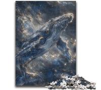 Jigsaw Puzzles for Teenagers Space Whale 1000 Piece Jigsaw,Stress Reliever Staycation Kill Time Parent-child Interaction (75x50cm)