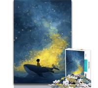 Jigsaw Puzzles for Teenagers Space Whale Teenager Puzzles,Educational Games Home Decoration Birthday Present, Gifts, Wall Art (size 38x26cm)