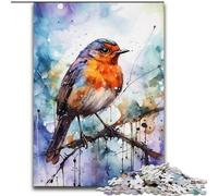 Jigsaw Puzzles for Teenagers Sparrow on The Tree, Family Game Stress Reliever Difficult Challenge Enhance Love between Couples (Size 26x38cm)