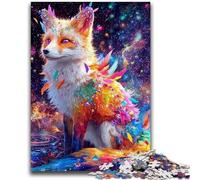 Jigsaw Puzzles for Teenagers Spirit Fox Teenager Puzzles,Stress Reliever Staycation Kill Time Wishlist with Santa Claus (75x50cm)